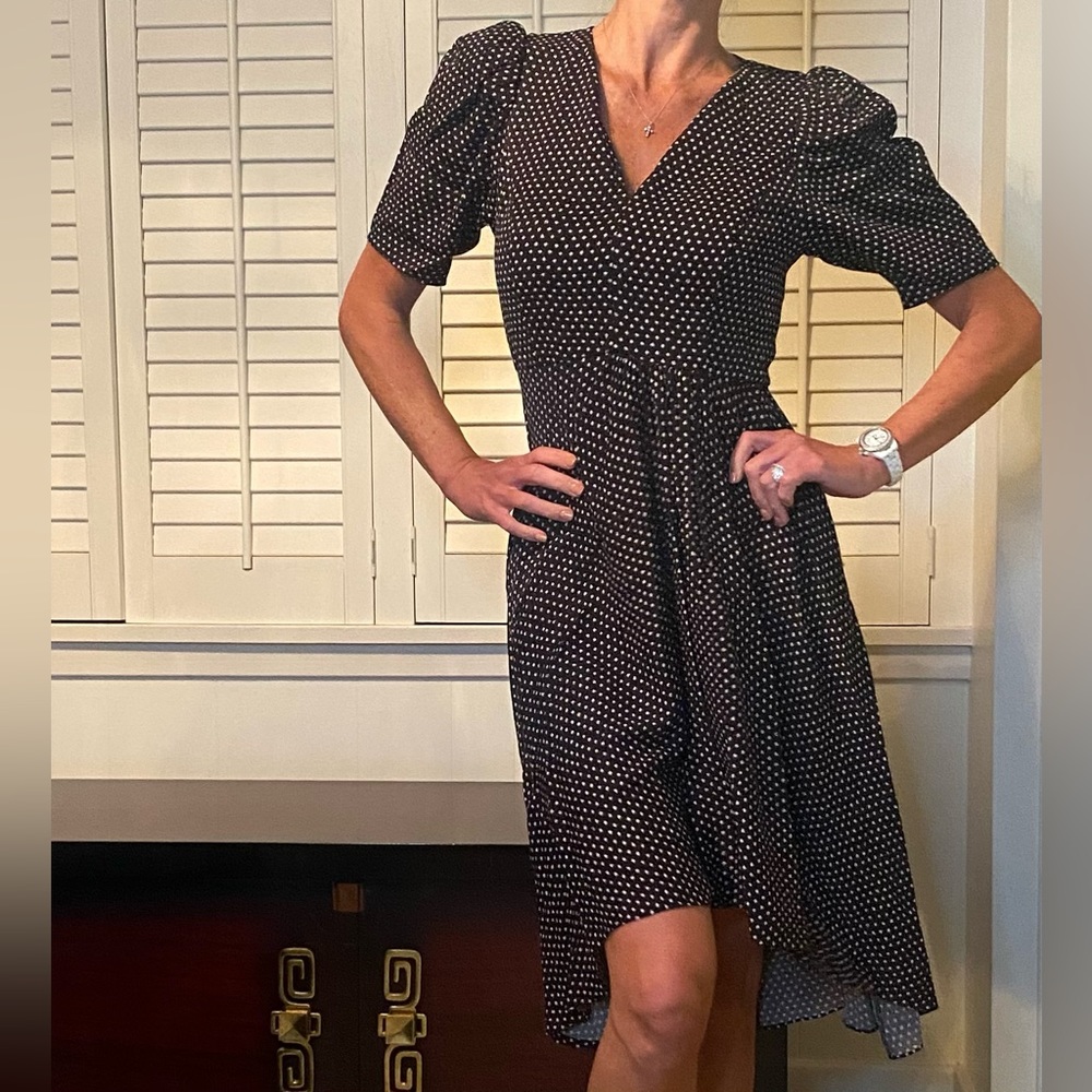 Rebecca Taylor la vie midi black dress